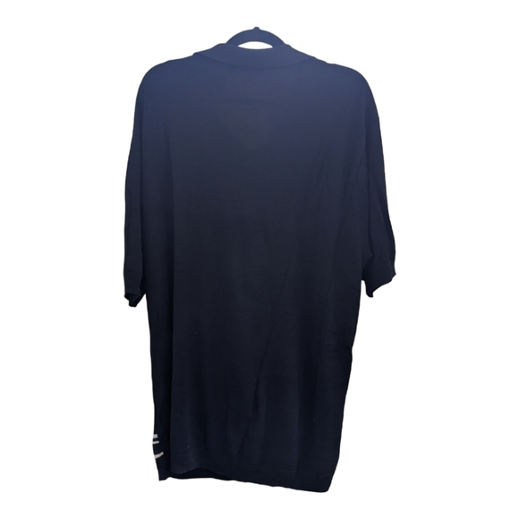 Claiborne Silk blend, collared black tan and blue lightweight sweater,XXL,GUC - Picture 2 of 3